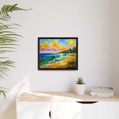 Tranquil Seascape- Framed Canvas