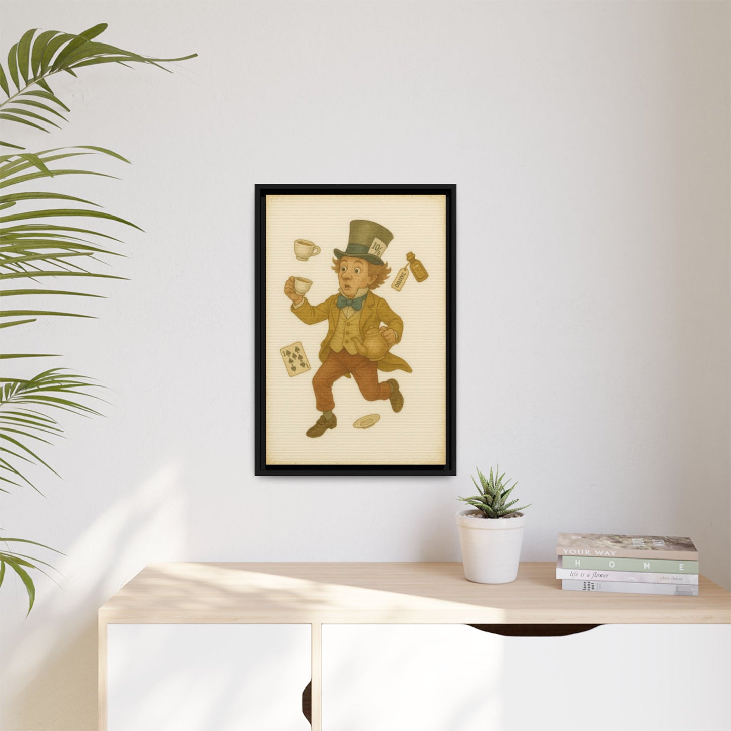 The Mad Hatter - Framed Canvas