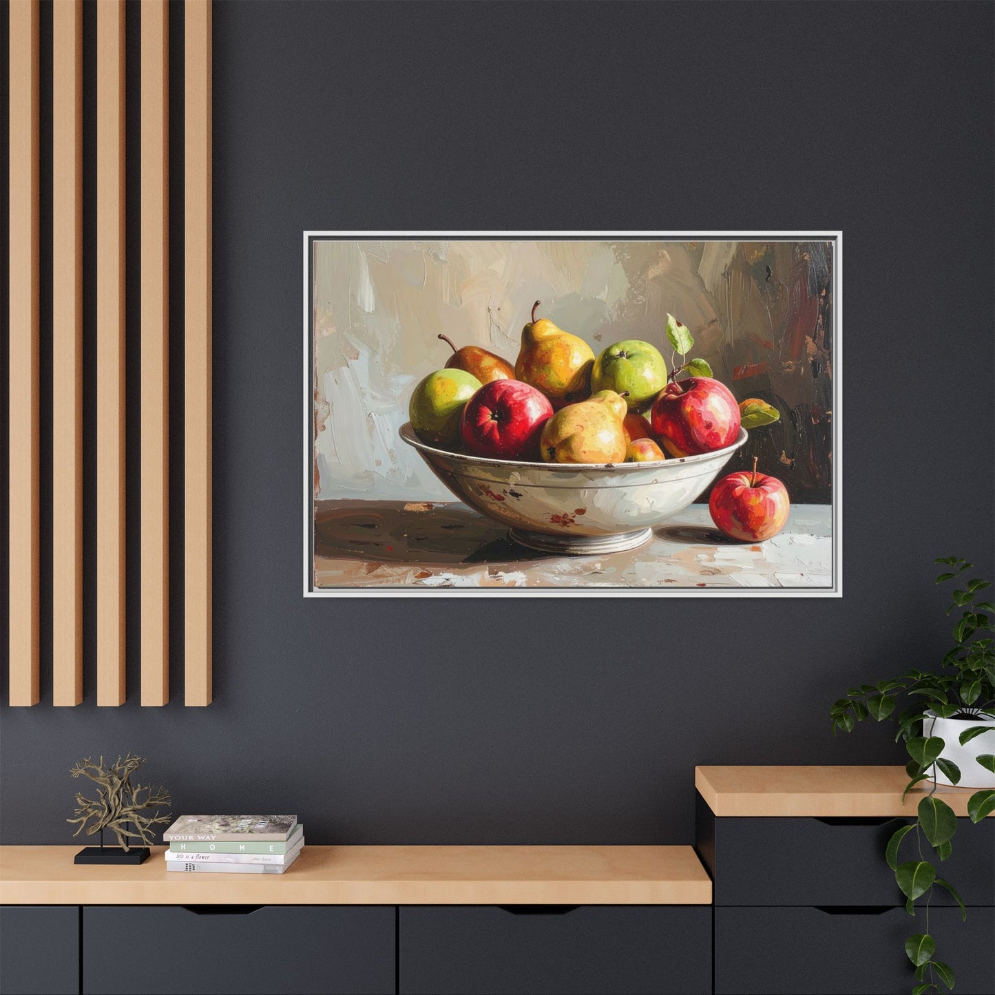 Farmhouse Fruit Bowl - Framed Canvas