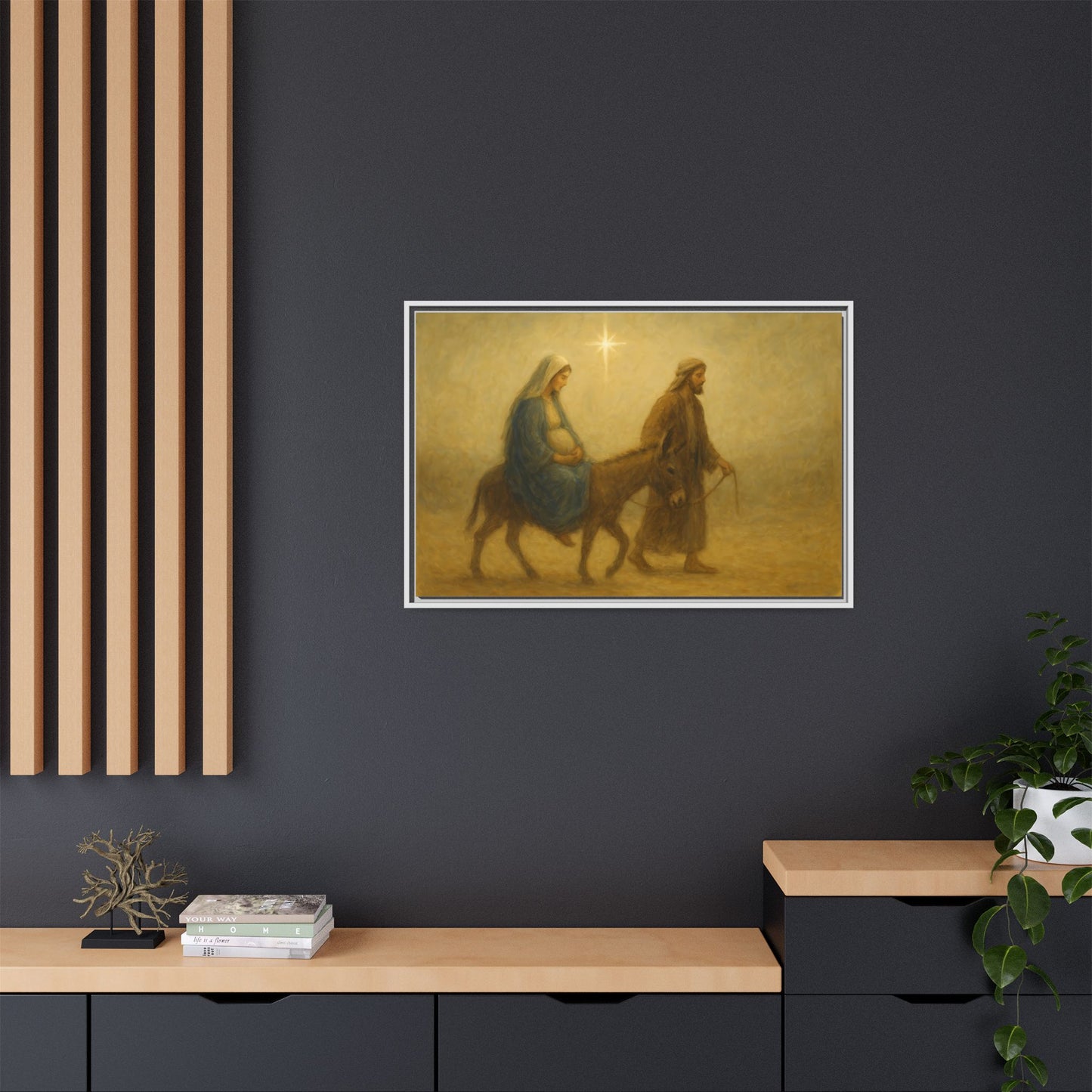 Journey to Bethlehem - Framed Canvas