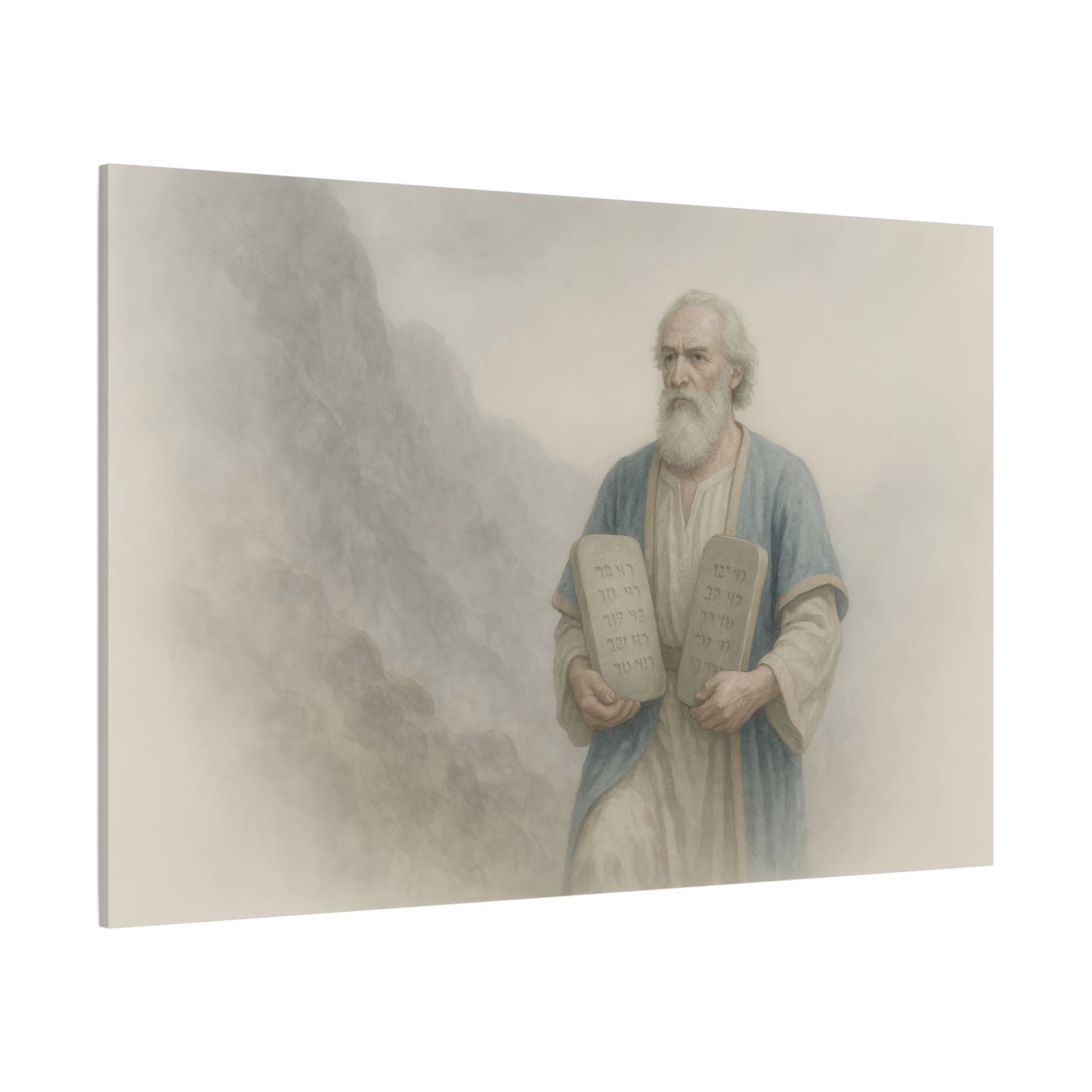 Moses Comes Down from the Mountain  - Canvas