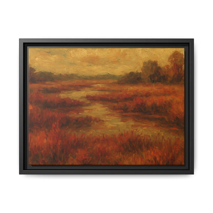 Fall Marsh - Framed Canvas