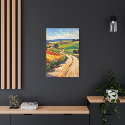 Lazy Country Road #3 Canvas