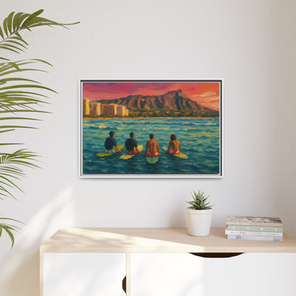 A Day On The Water - Framed Canvas