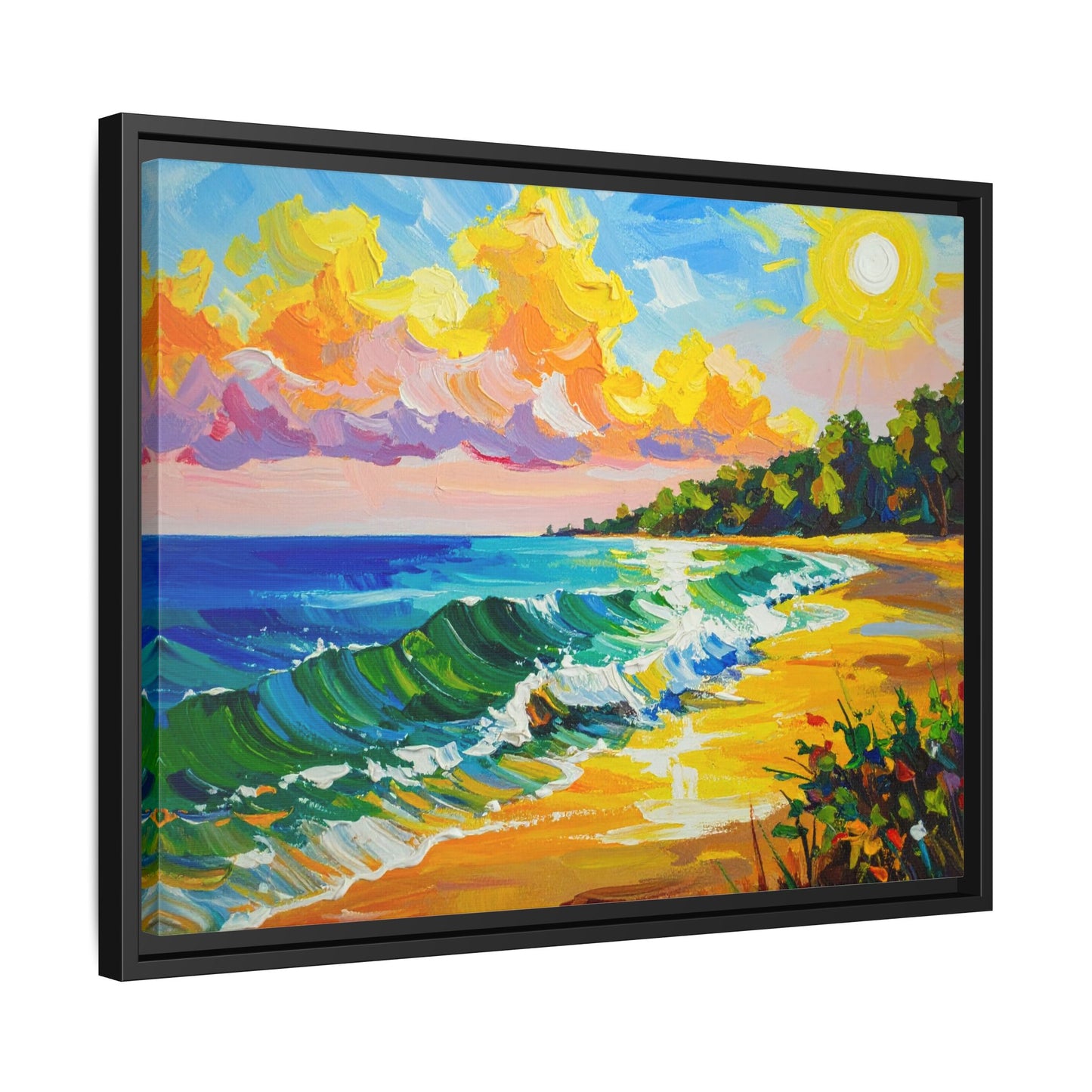 Tranquil Seascape- Framed Canvas