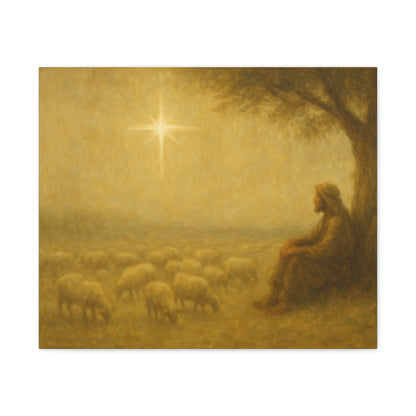 Shepherd In The Field - Canvas
