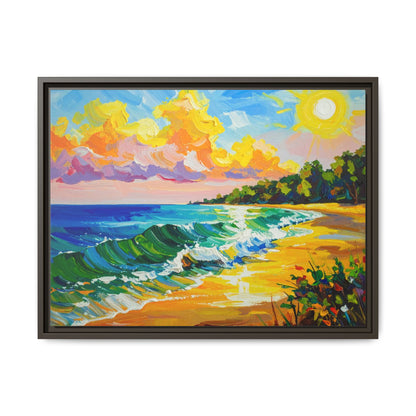 Tranquil Seascape- Framed Canvas