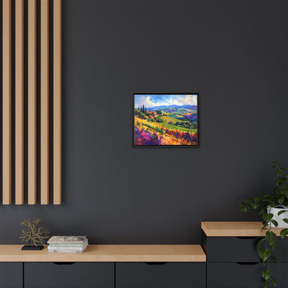 Italian Vineyard - Framed Canvas