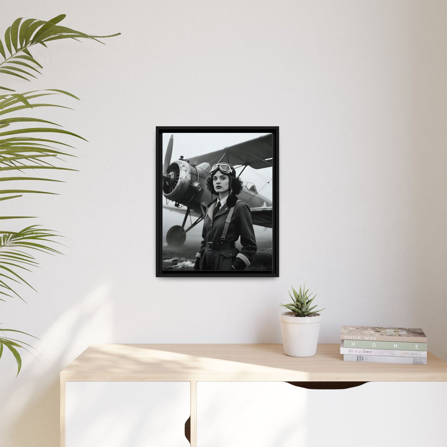 Lady of the Sky - Framed Canvas