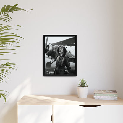 Lady of the Sky - Framed Canvas