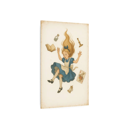 Alice Down the Rabbit Hole - Metal Print