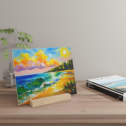 Tranquil Seascape - Gallery Board with Stand