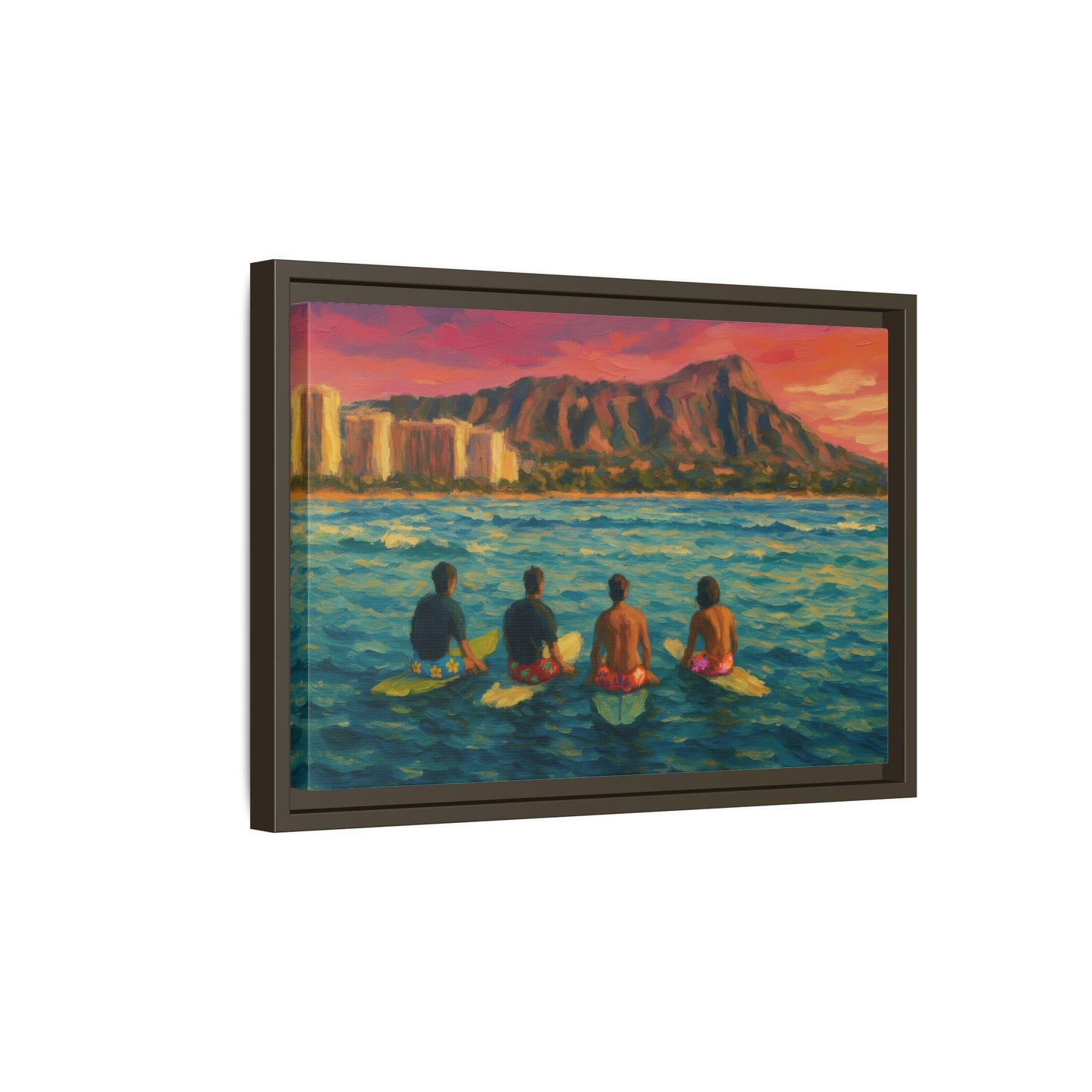 A Day On The Water - Framed Canvas