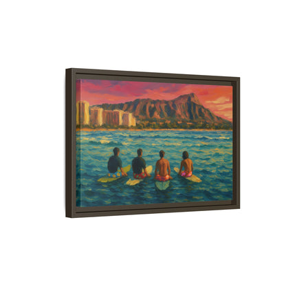 A Day On The Water - Framed Canvas