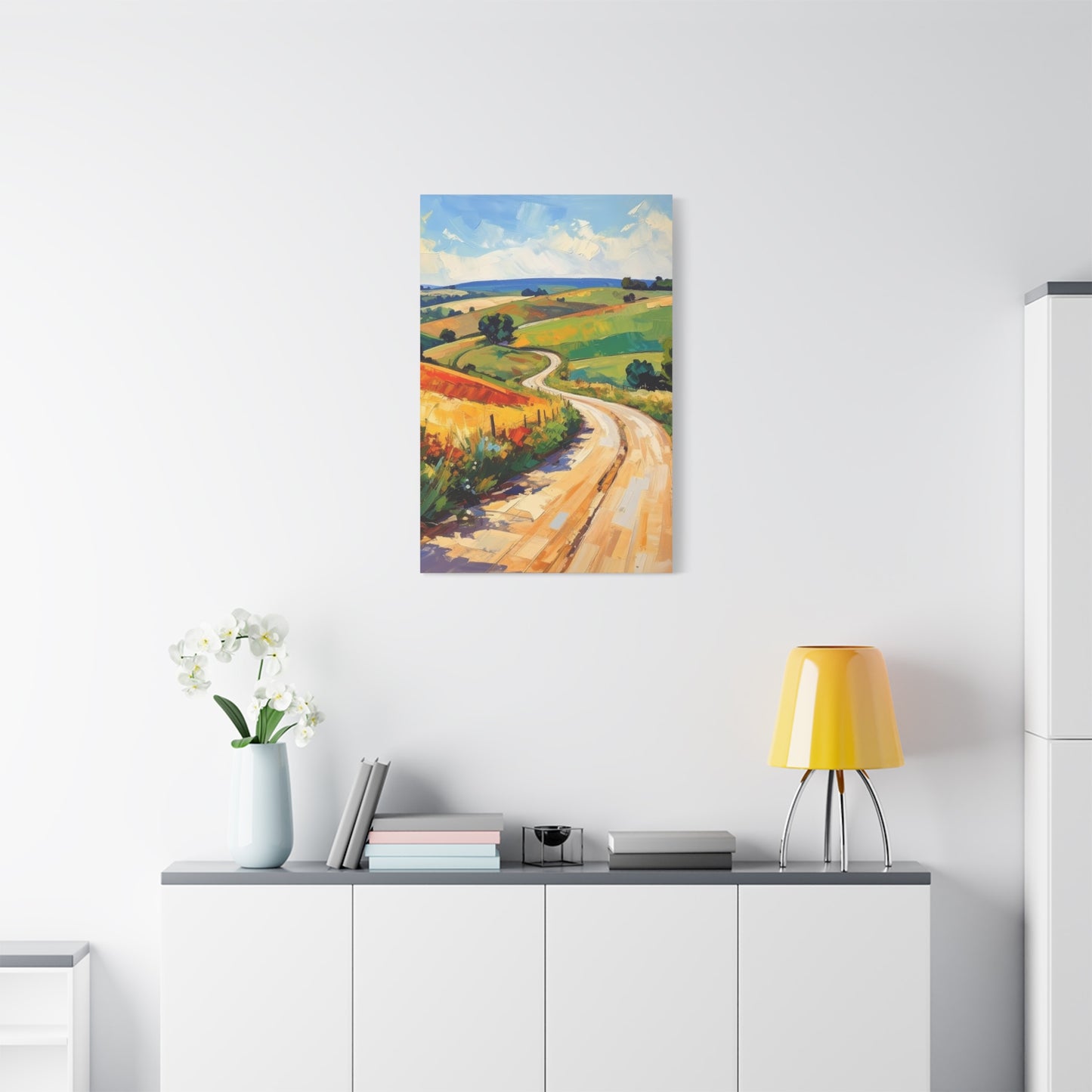 Lazy Country Road #3 Canvas