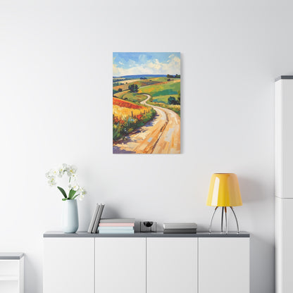 Lazy Country Road #3 Canvas