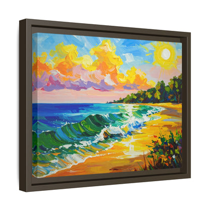 Tranquil Seascape- Framed Canvas