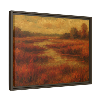 Fall Marsh - Framed Canvas