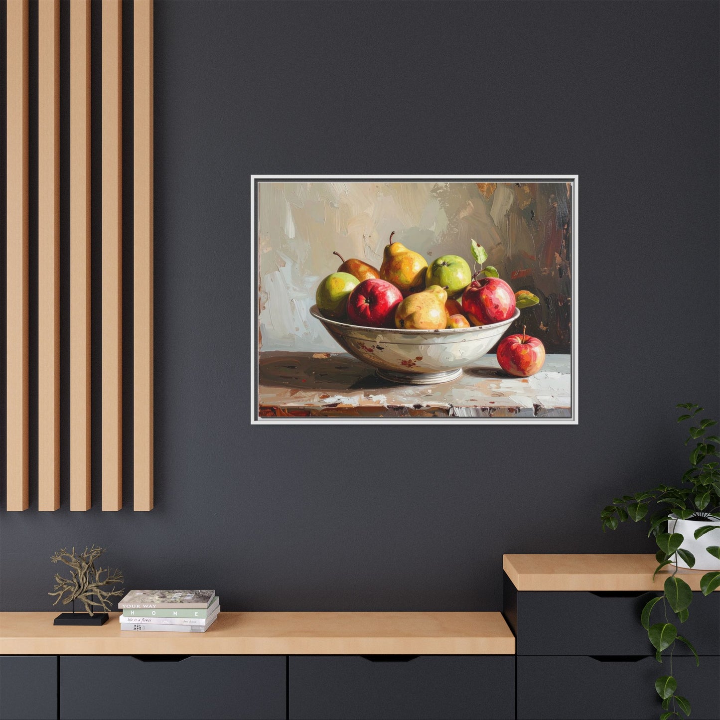 Farmhouse Fruit Bowl - Framed Canvas