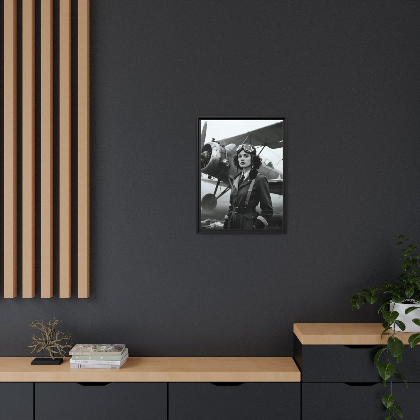 Lady of the Sky - Framed Canvas