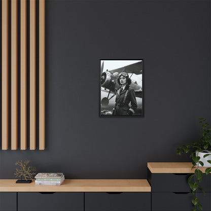 Lady of the Sky - Framed Canvas