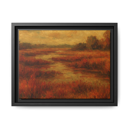 Fall Marsh - Framed Canvas