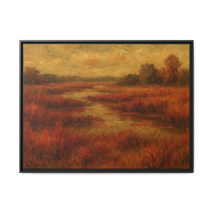 Fall Marsh - Framed Canvas