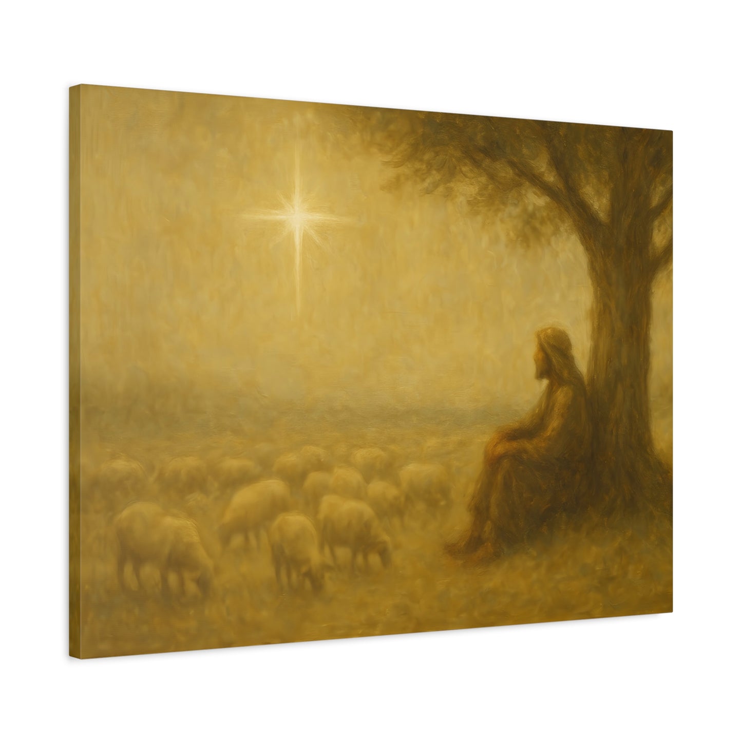 Shepherd In The Field - Canvas