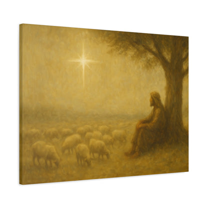 Shepherd In The Field - Canvas