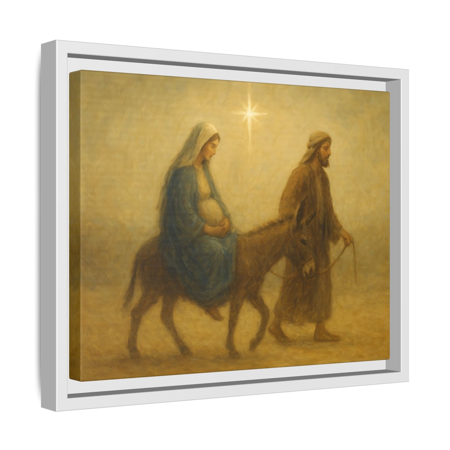 Journey to Bethlehem - Framed Canvas