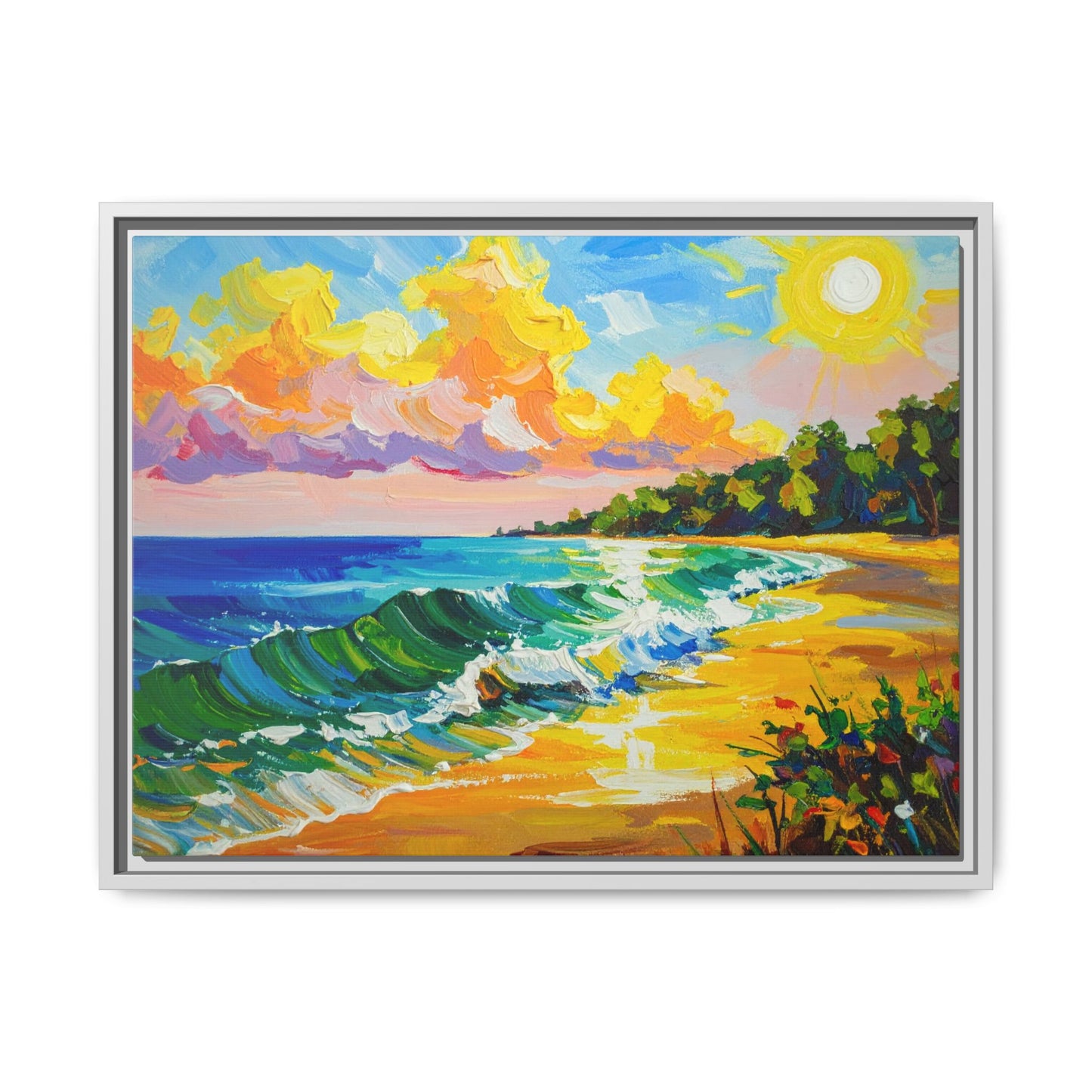 Tranquil Seascape- Framed Canvas