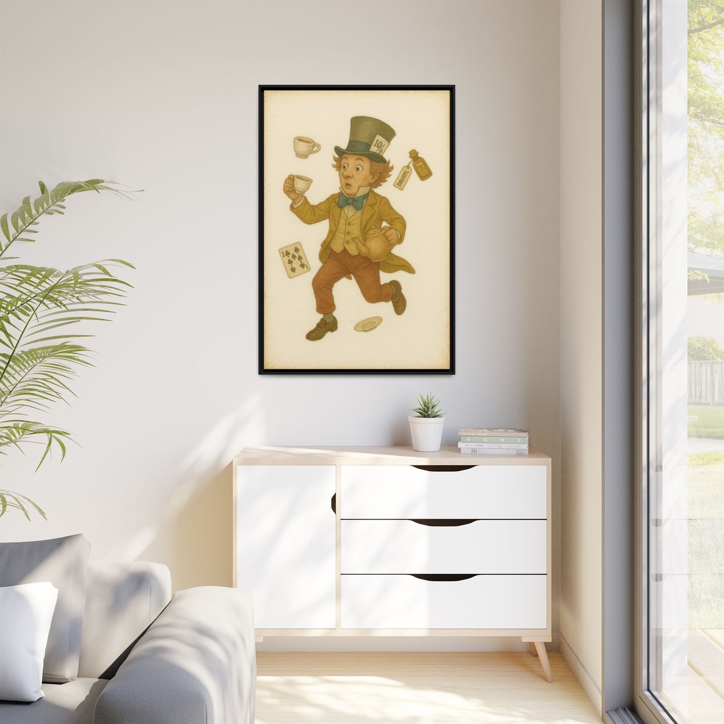 The Mad Hatter - Framed Canvas