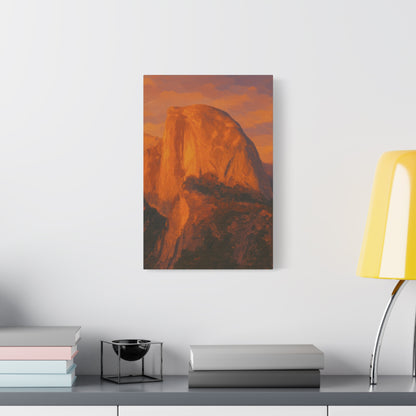 Sunset Over Half Dome Canvas