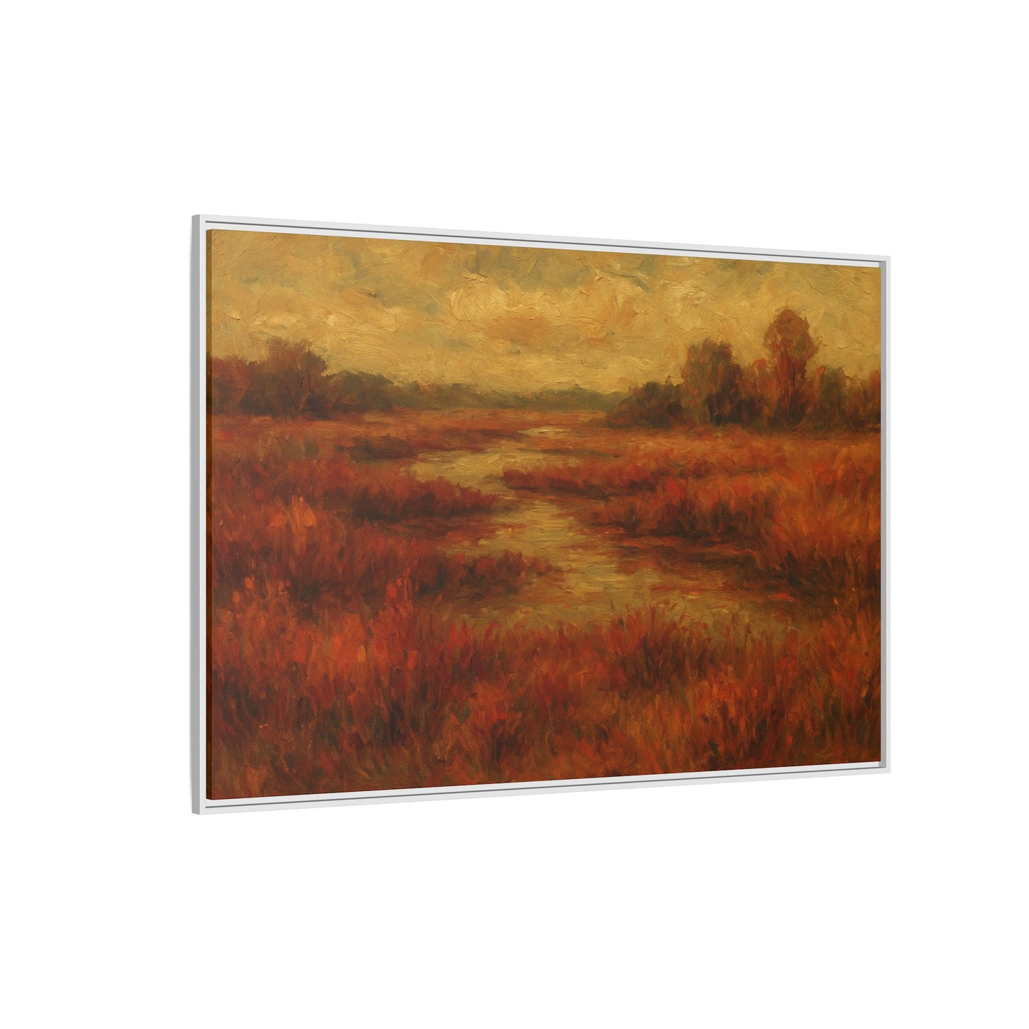 Fall Marsh - Framed Canvas