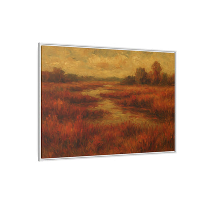 Fall Marsh - Framed Canvas