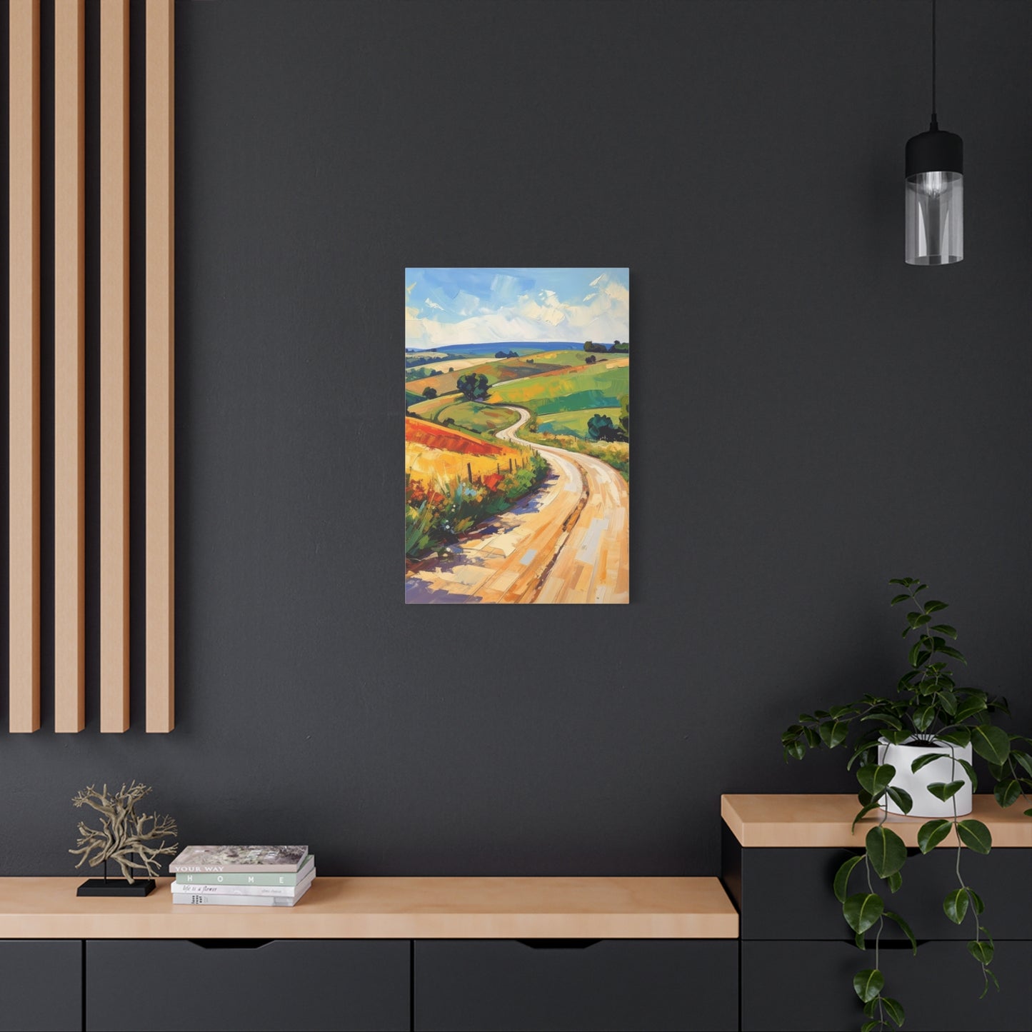 Lazy Country Road #3 Canvas