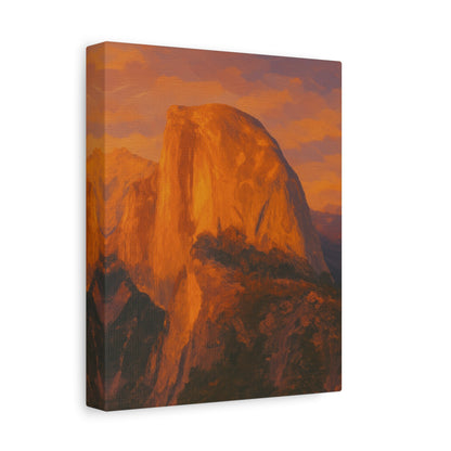 Sunset Over Half Dome Canvas