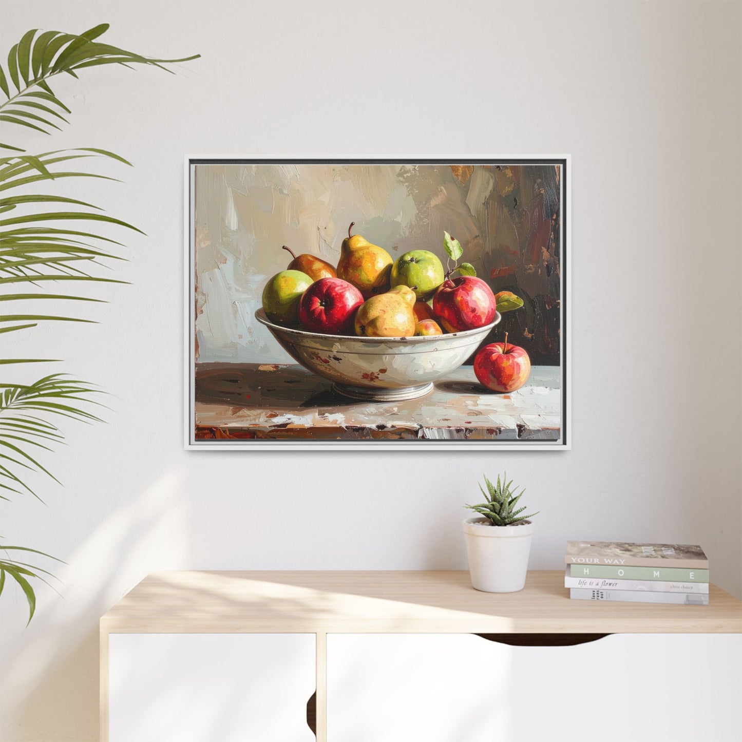 Farmhouse Fruit Bowl - Framed Canvas