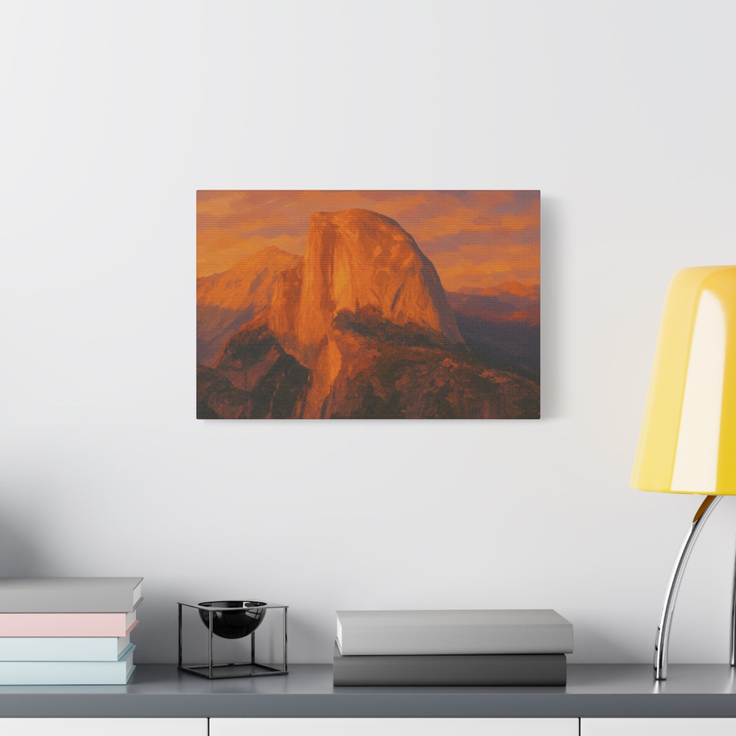 Sunset Over Half Dome Canvas