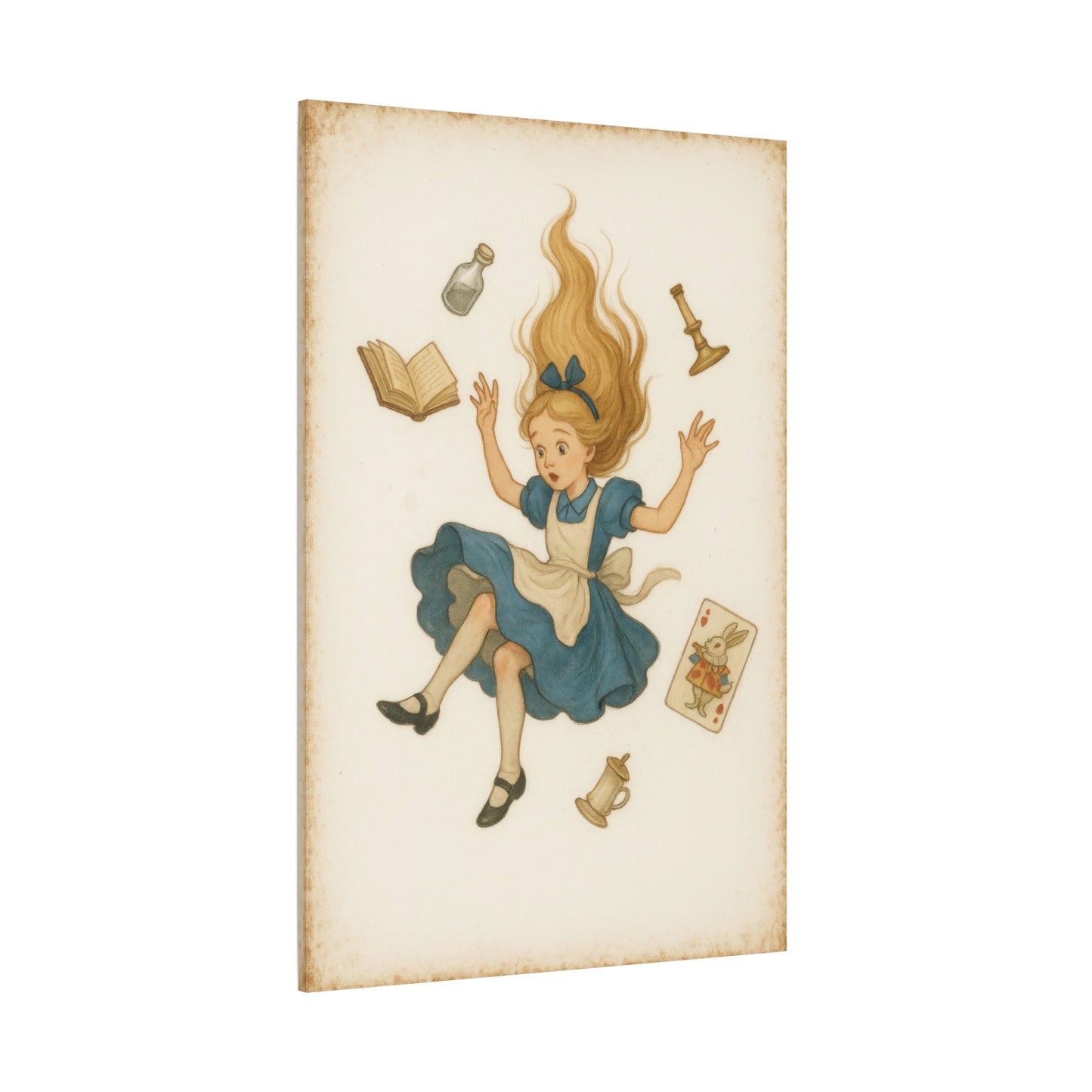 Alice Down the Rabbit Hole - Canvas