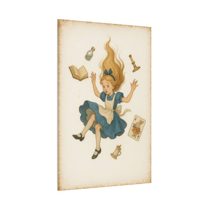 Alice Down the Rabbit Hole - Canvas