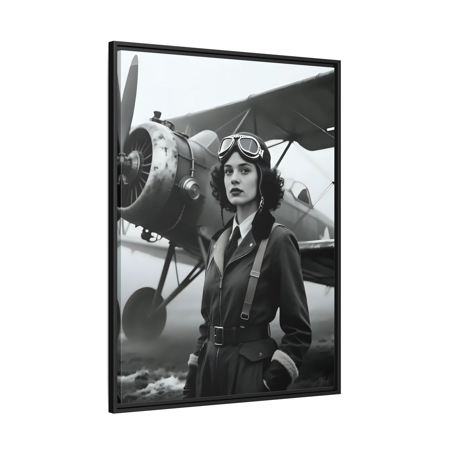 Lady of the Sky - Framed Canvas