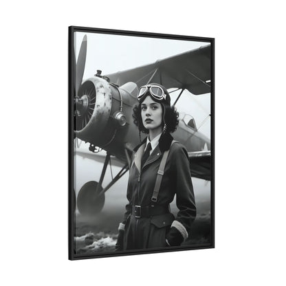 Lady of the Sky - Framed Canvas