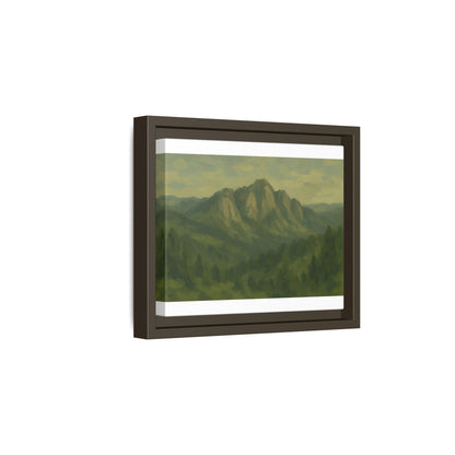 Green Mountains - Framed Canvas