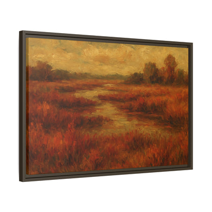 Fall Marsh - Framed Canvas