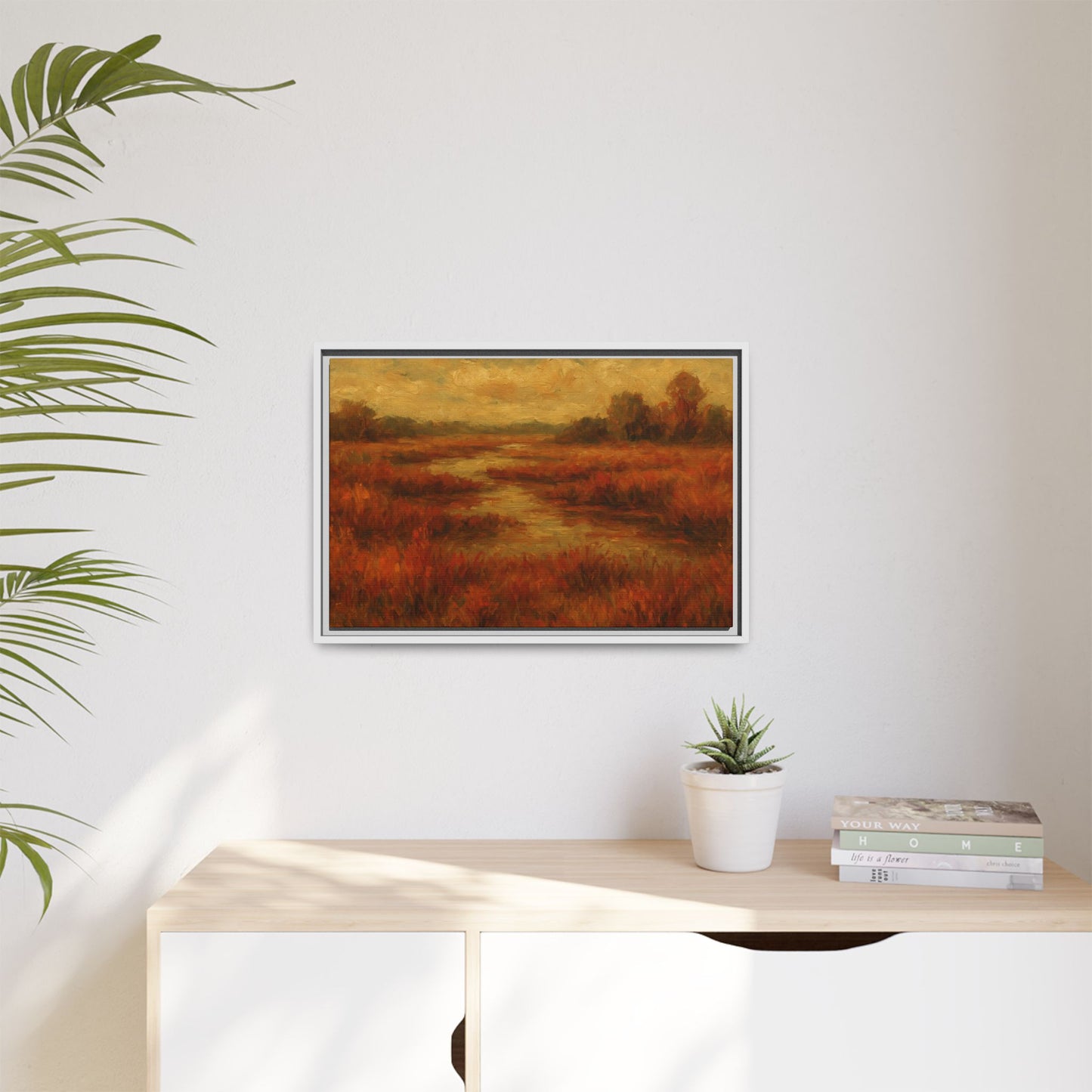Fall Marsh - Framed Canvas