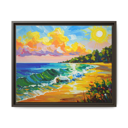 Tranquil Seascape- Framed Canvas