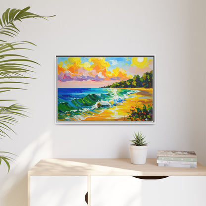 Tranquil Seascape- Framed Canvas