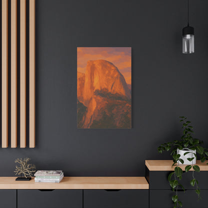 Sunset Over Half Dome Canvas