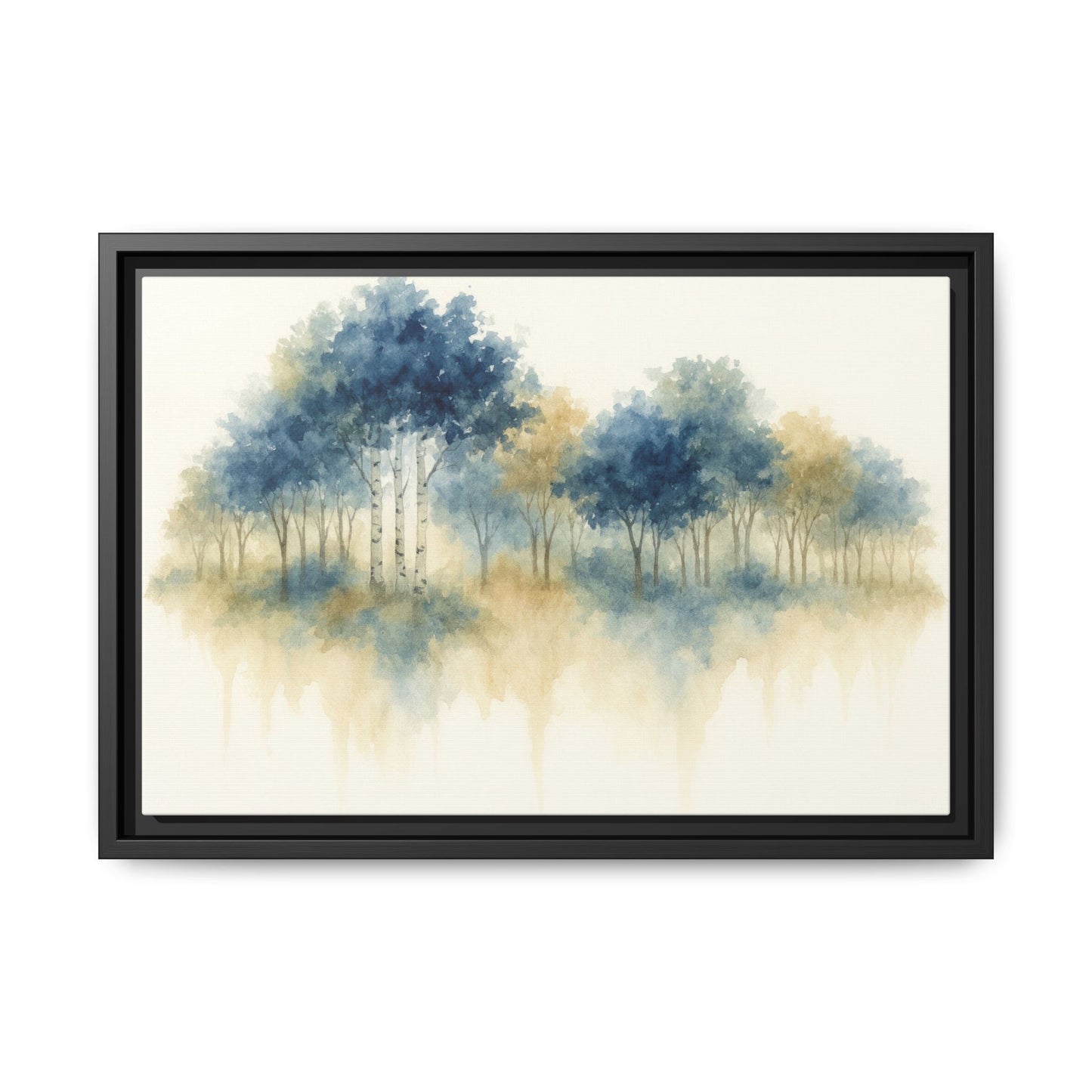 Floating Aspen and Birch Forest - Framed Canvas